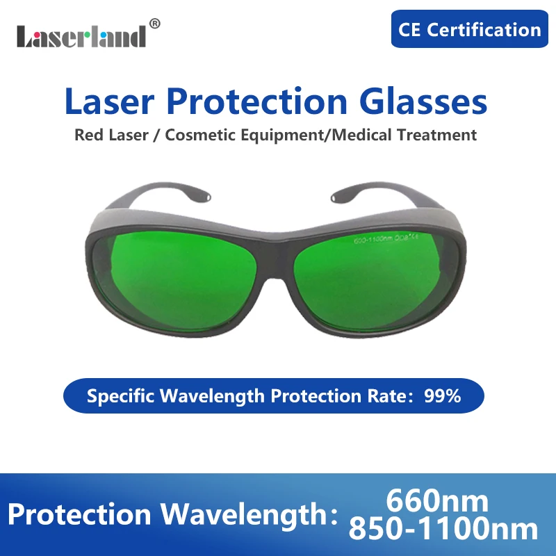 600-1100nm Red IR Laser OD6+ Hair Removal Machine 650nm 1064nm Laser Protection Glasses