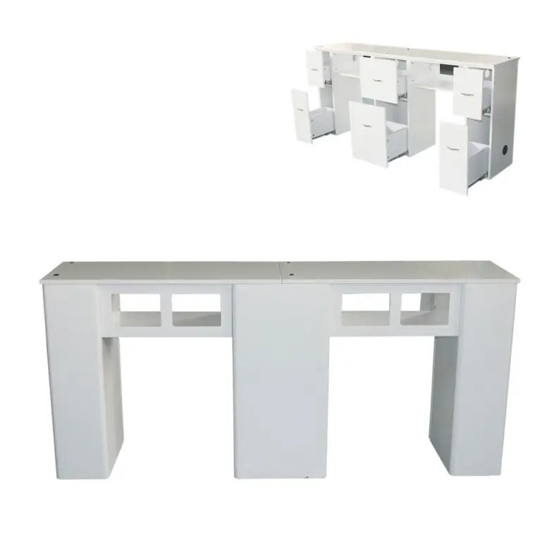 Low Price Multifunctional Marble Nail Table With Ventilation System