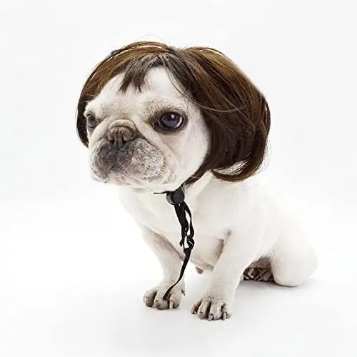 Funny Dog Cat Cosplay Wig,Pet Wigs for Halloween, Christmas, Parties, Festivals, Dog Wigs for Small Medium and Large Dogs