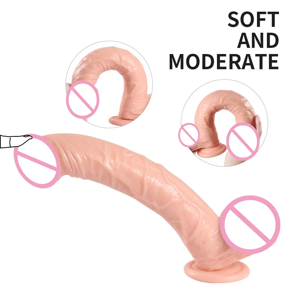 XISE Sex Toy Supplier 33.5cm PVC Dildo Huge Artificial long Penis Big Dildo Sex Toy for Women with Suction Cup Sex Toy for Adult
