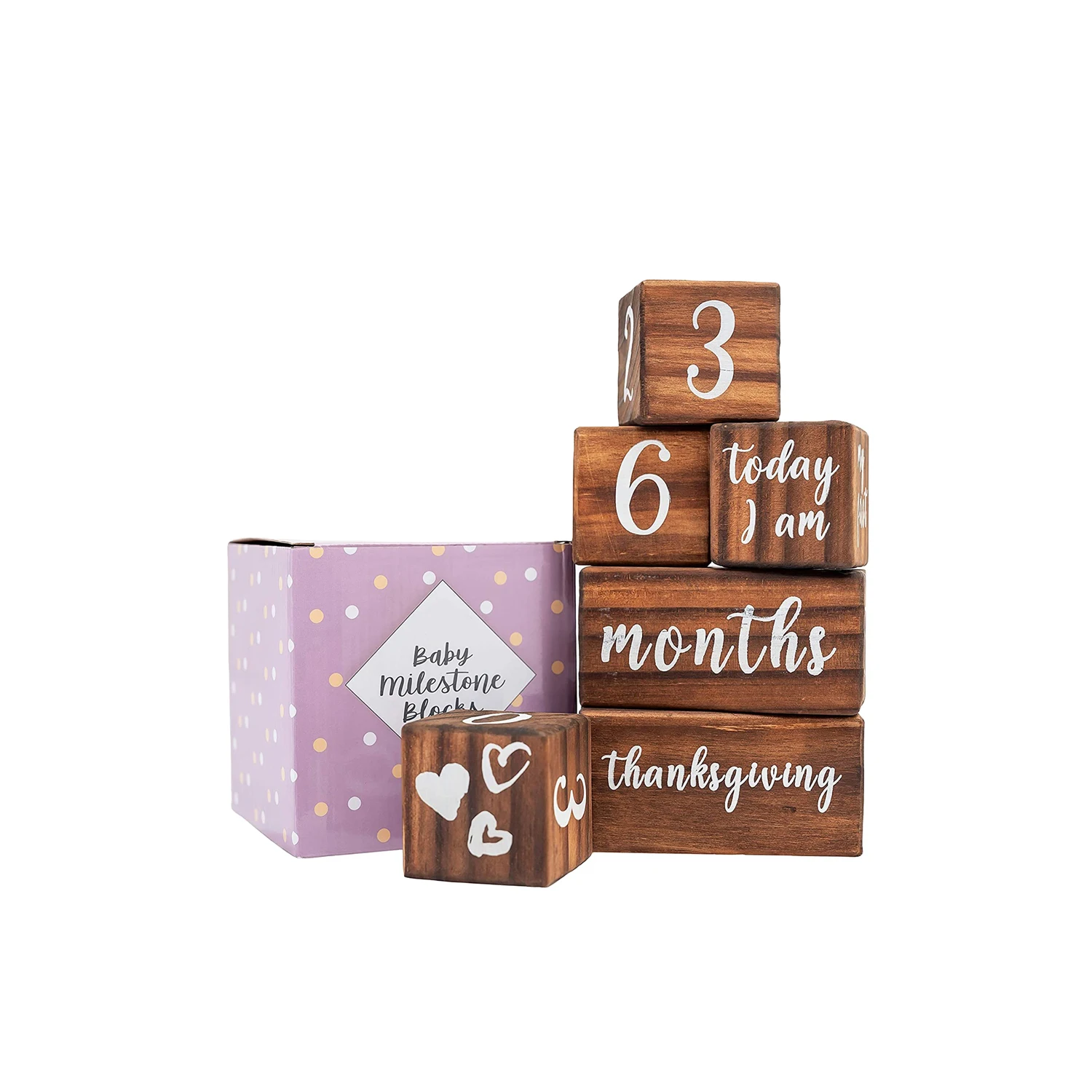 Girls and boys wood cube building block toys set baby wooden blocks