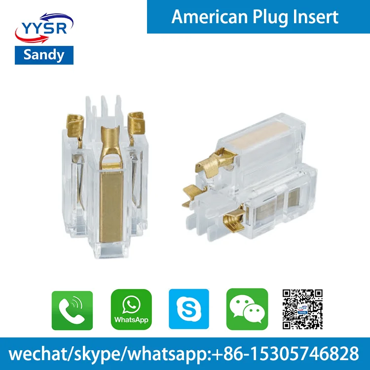 
YS-130 UL plug insert 3wire grounding plug 