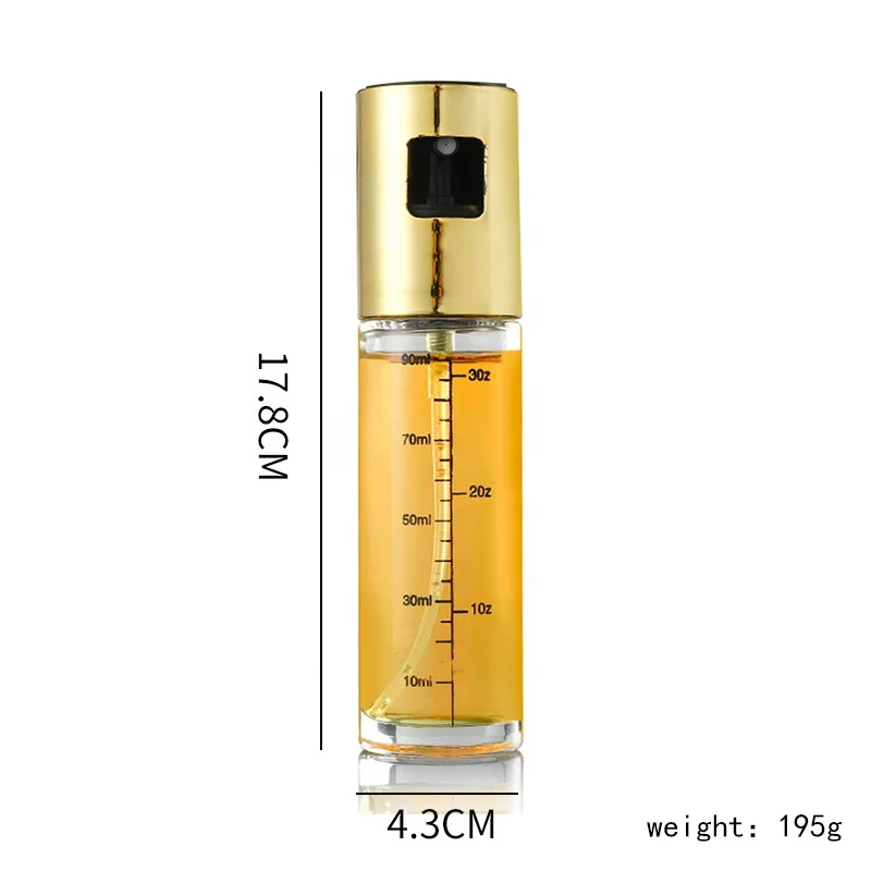 OEM&ODM Factory Price 100ML Kitchen Baking Gadgets Versatile Glass Olive Oil Spray Bottle Oil Sprayer Mister for Cooking