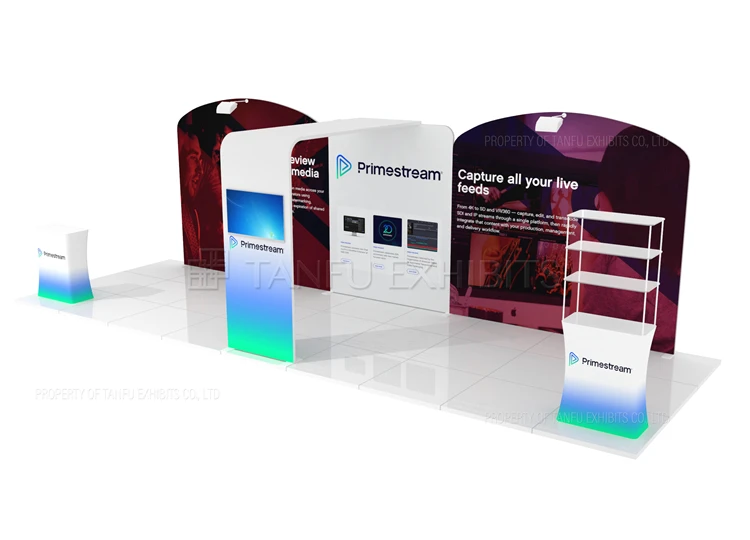 Modern 10 x 20 Trade Show Fair Booth Display Exhibition Stand 3 x 6