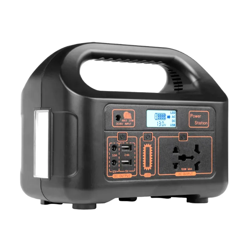 Portable 150W 144Wh Lithium Battery Power Station with AC Outlet Dropshipping for Outdoor Home Mobile Camping EU & US Plug Types