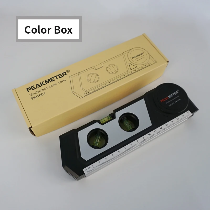 PM1001 horizon laser level ruler tape measure Multipurpose red laser tool distance meter