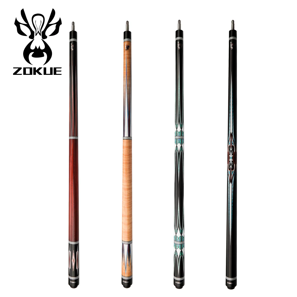 ZOKUE Korean 3 Cushion Carom Billiard Cue Korean 12mm Tip 142 cm Professional Carom Cue
