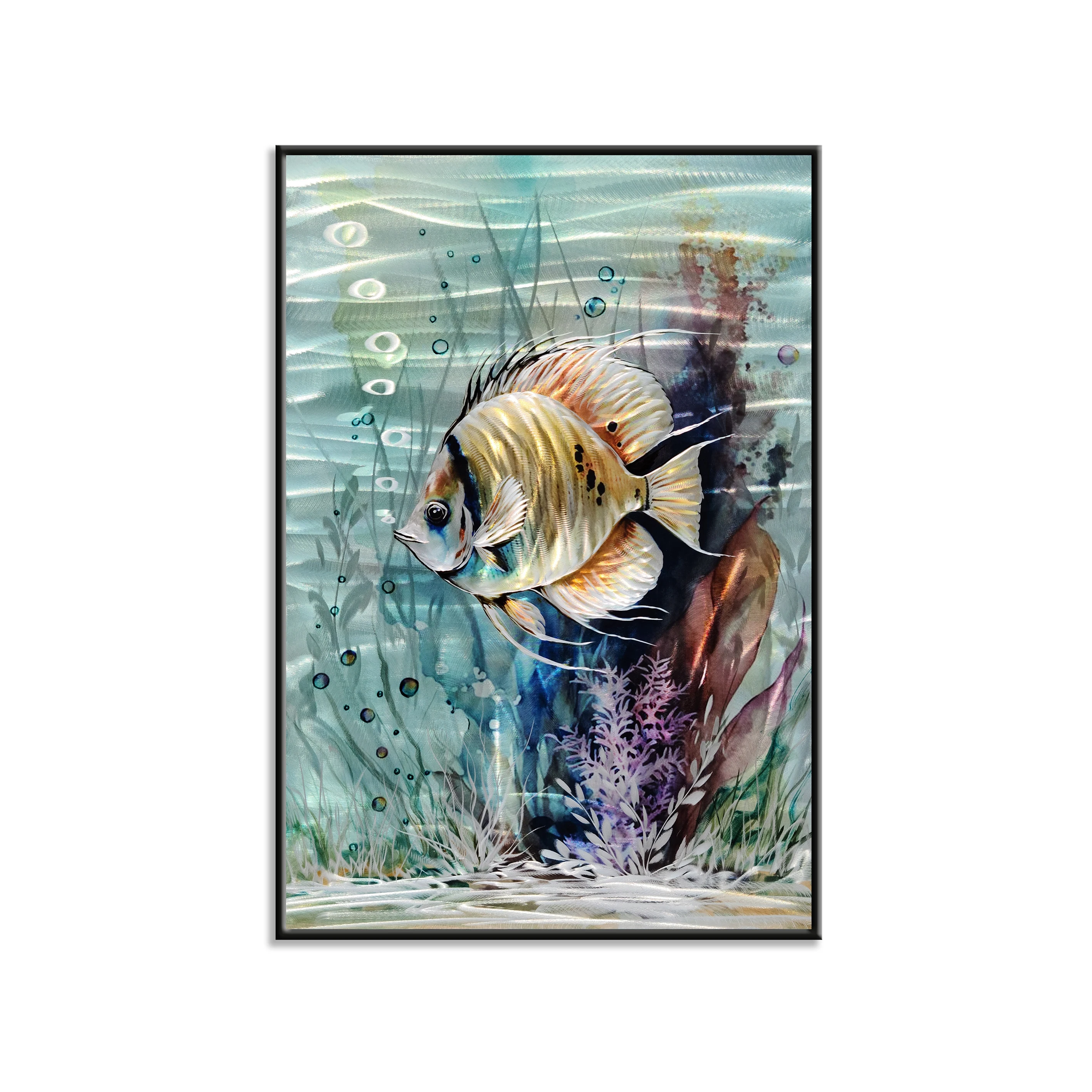 Wholesale A Corner Of The Undersea World Metal Wall Art Decor Wall Art Metal Home Decoration