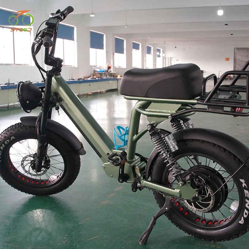 Steed 750w 1000w 1500w 3000w hybrid electric bicycle double baterie hitway electric folding bike