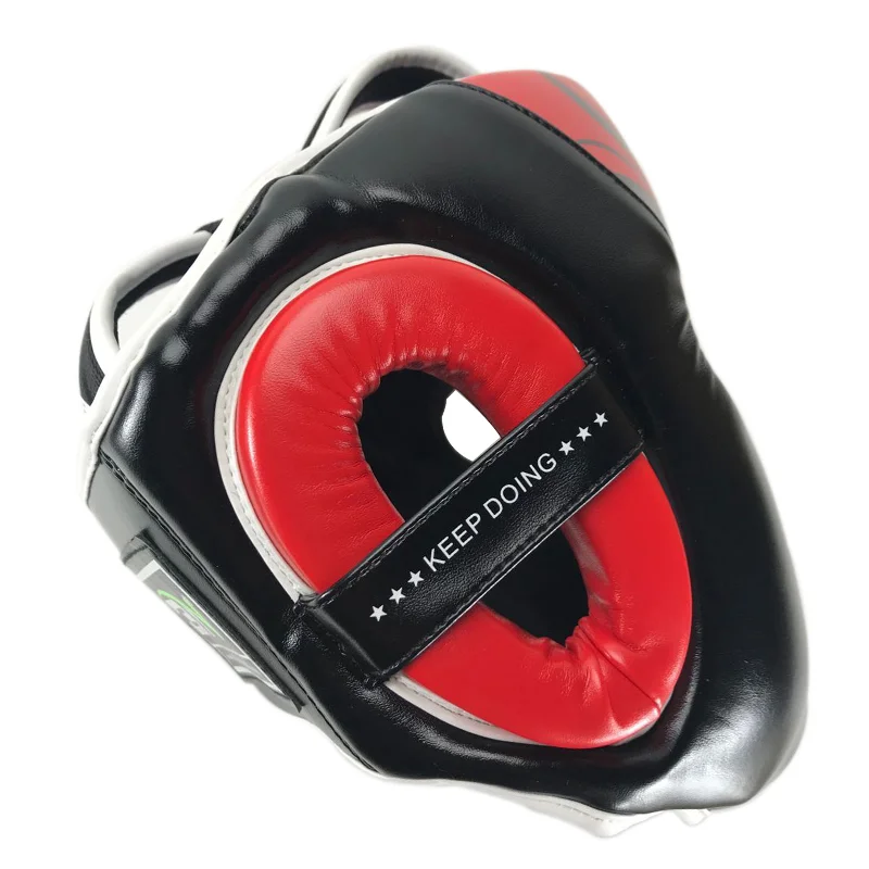 BN PU Leather boxing Helmet MMA Protector Headgear Fighting Sparring Helmet