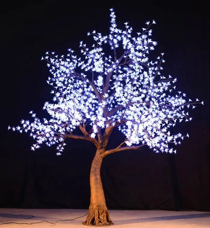 RGB Outdoor christmas decoration led cherry blossom artificial tree