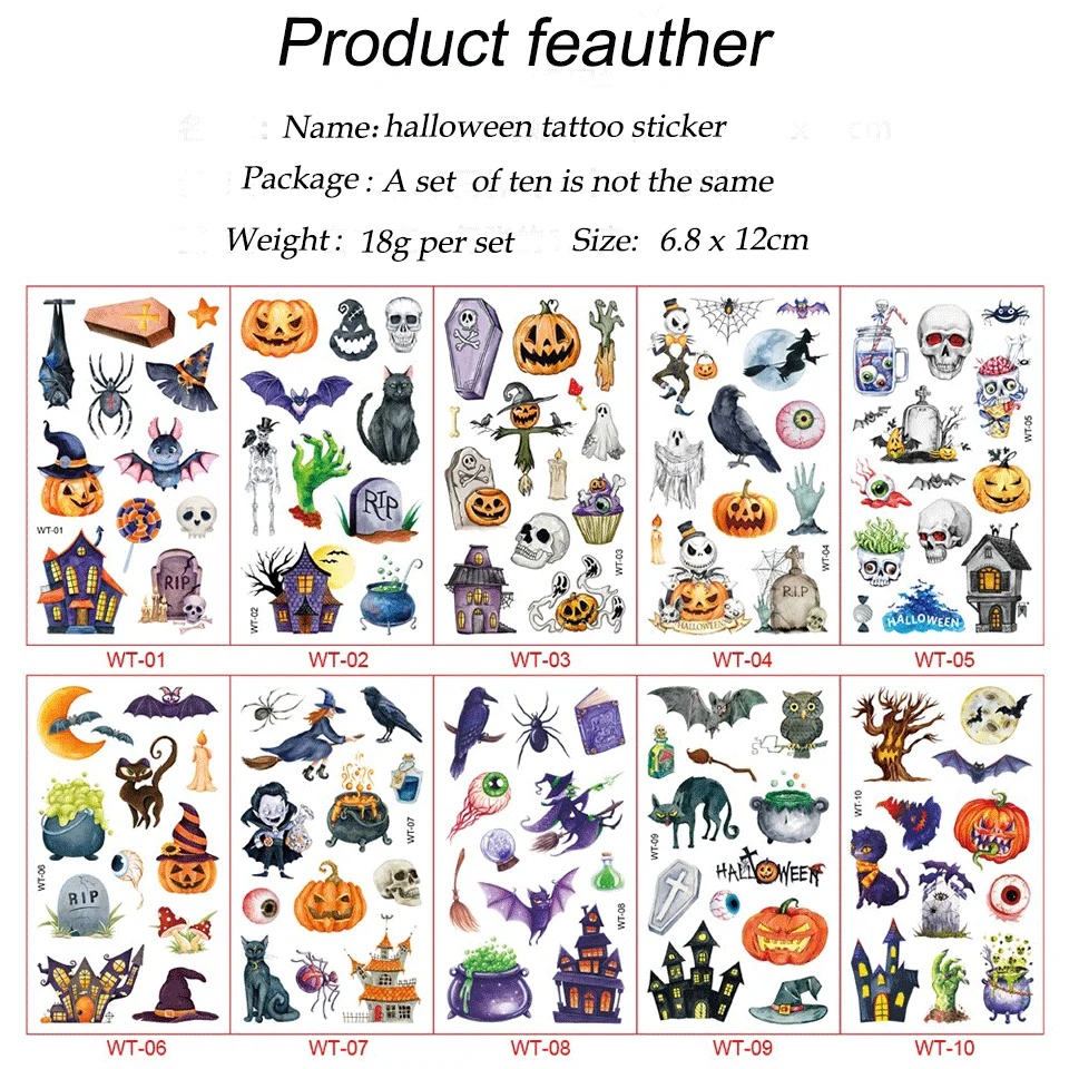 henna tattoo stickers for girls boys mans woman halloween tattoo stickers water transfer temporary