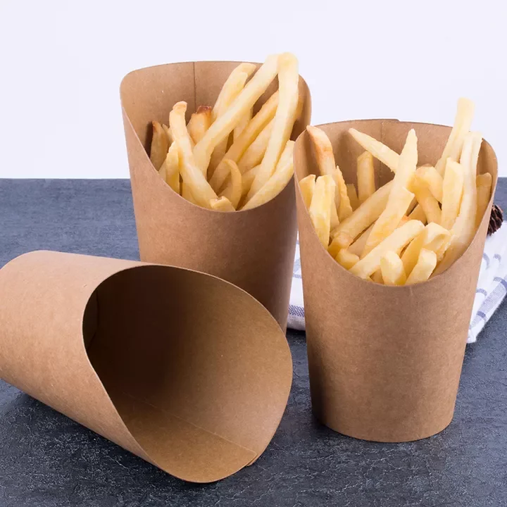 customized disposable french fries cup snack potato chips  cups
