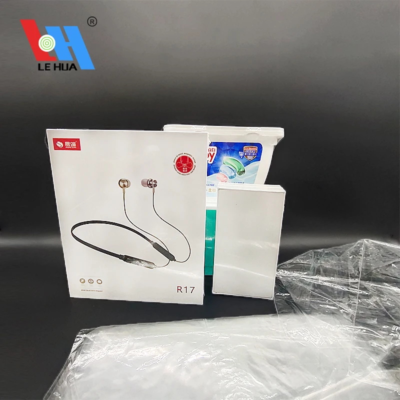 Custom PVC heat shrinkable plastic shrink wrap bag for electronics/jewelry box