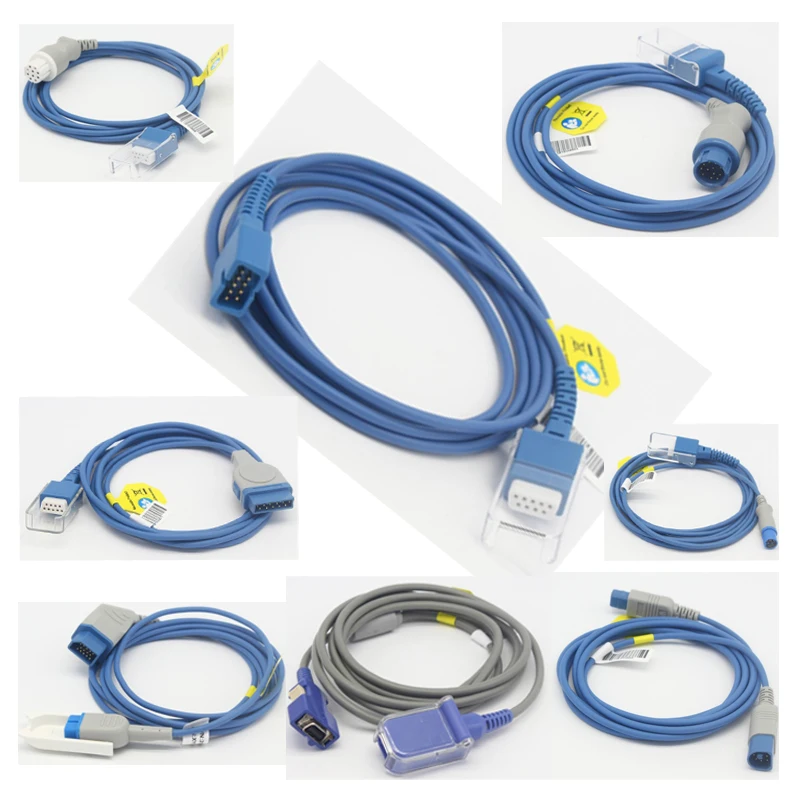 Compatible for SpO2 Sensor DB 7pin to 9pin female Patient SpO2 Adapter cable