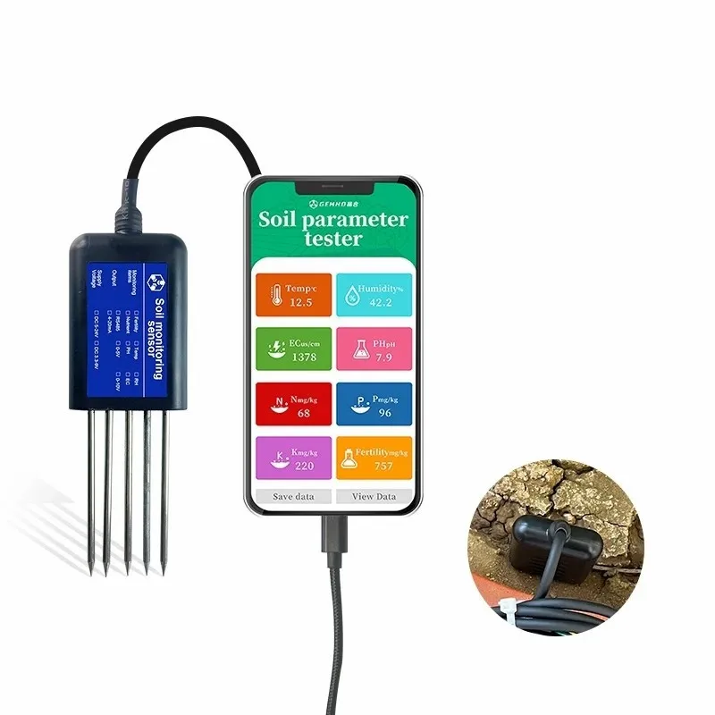 New 8-in-1 Soil Tester for Android Type-C Connection and Manufacturer Quality