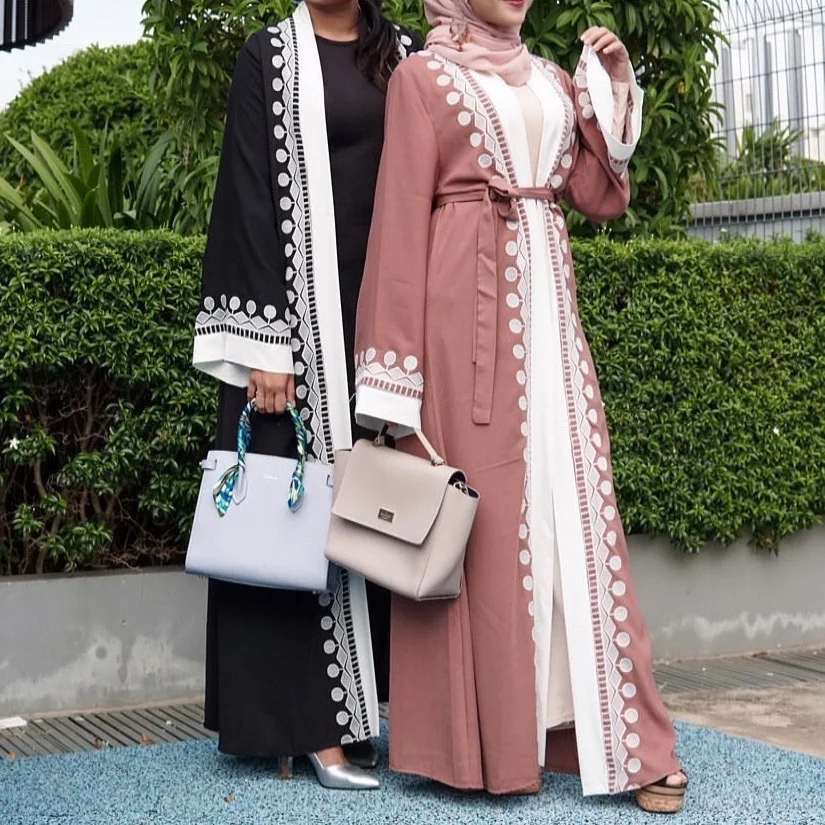 Wholesale Dubai Tutkish Afghan Jibab Arab Kaftan Long Dress Plus Size Islamic Clothing Modes Simple Abaya Muslim Dresses