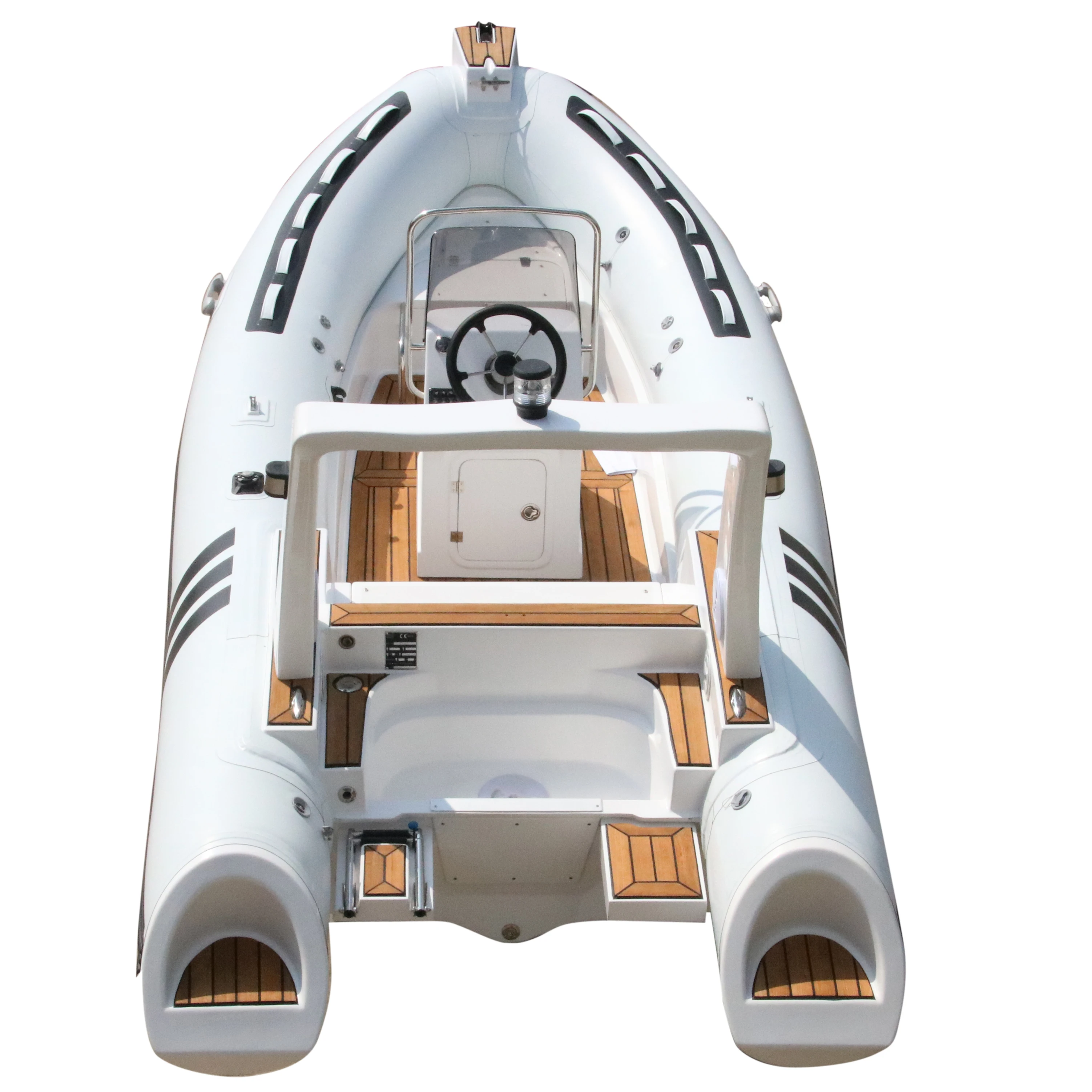 480cm luxury durable fiberglass bottom rib boat