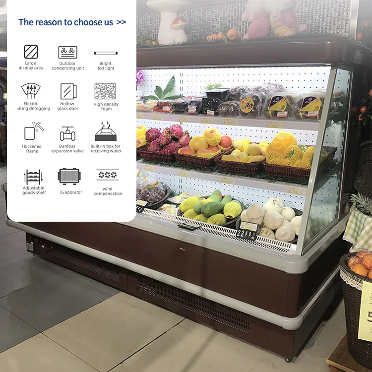 Custom Freezer Case Refrigerated Cooked Food Display Freezer Cabinet Commercial Refrigerator Display Cooler