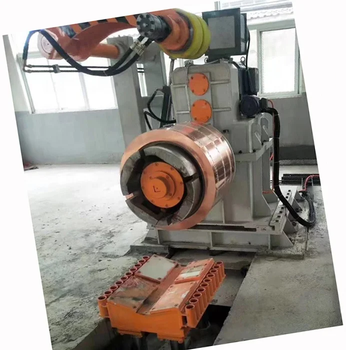 
Hydraulic decoiler uncoiler machine for coil slitting line 850x6mm 