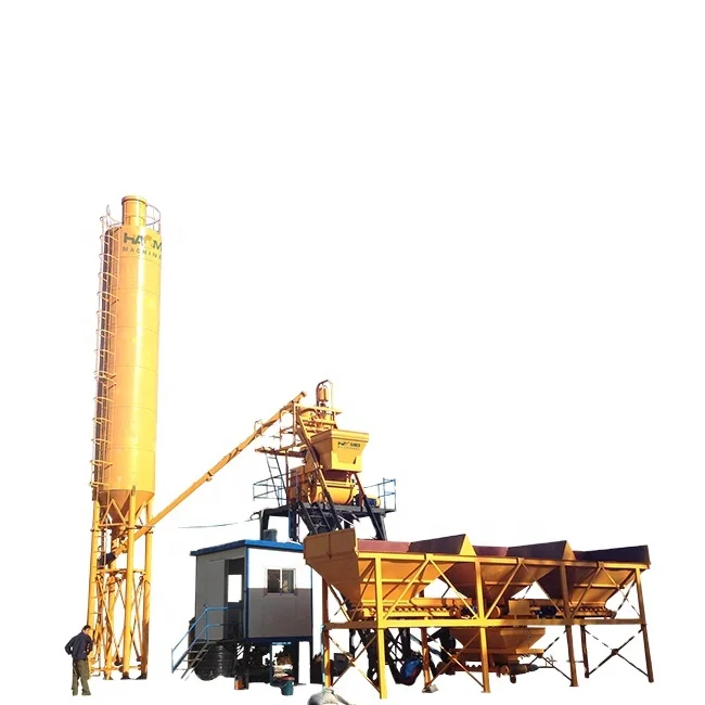 2024 New Low Cost Stationary Mini Concrete Short Load Batch Plant for Block Making