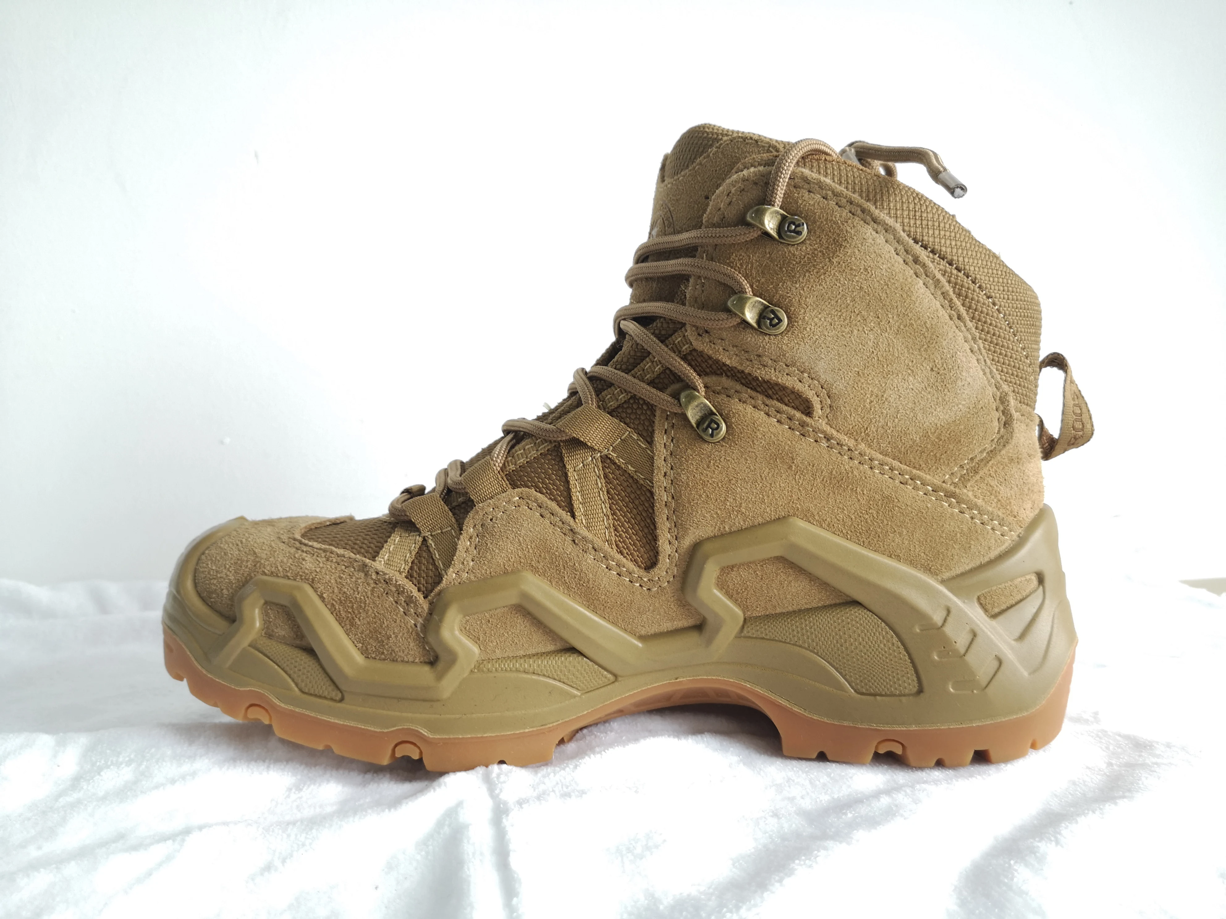 high quality Genuine Leather waterproof Mid Hunting rubber mens boots waterproof