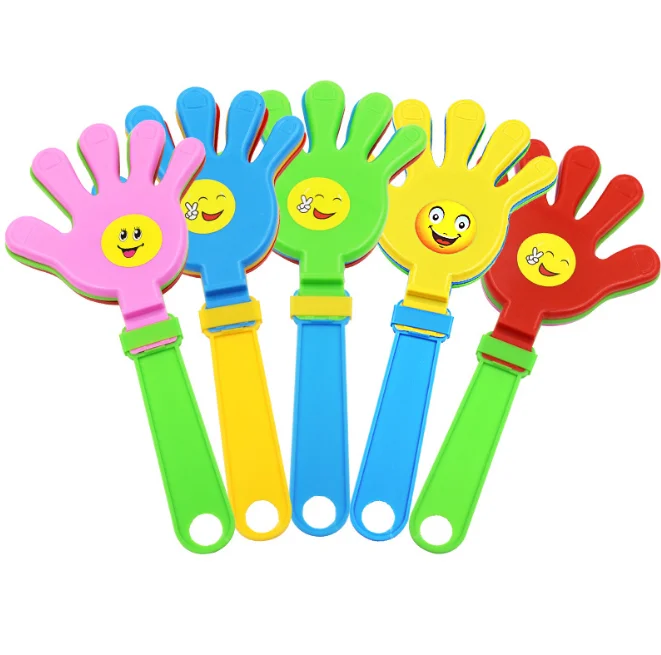 Продажа дешевых игрушек для вечеринок, пластиковые Хлопушки для рук, шумогенератор, ручной Хлопушка/Хлопушка