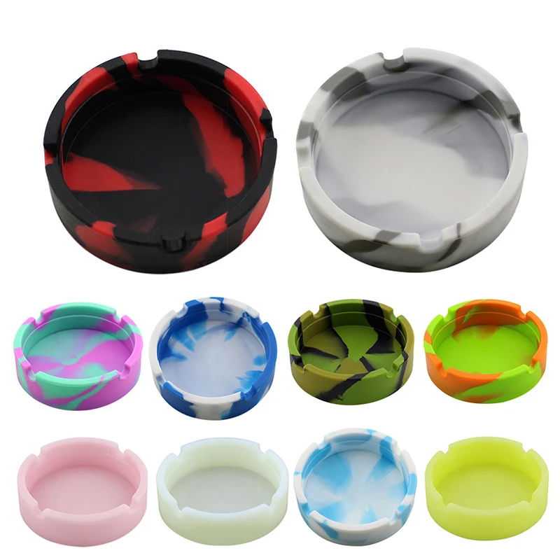  Silicone non-slip fashion ashtray high temperature drop resistance smoking