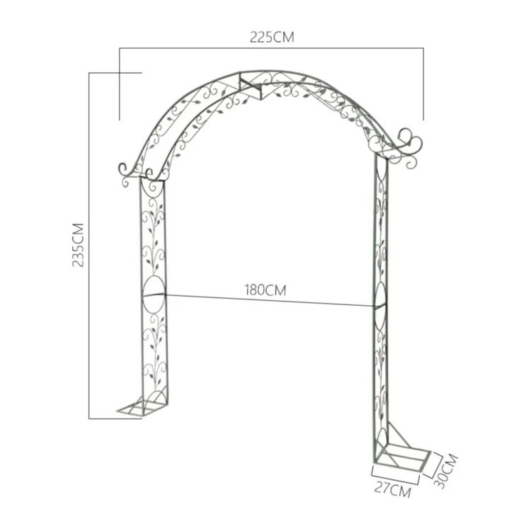 Flower Gated Wedding Metal Arch, Metal Arch For Wedding Decoration (1600350537369)
