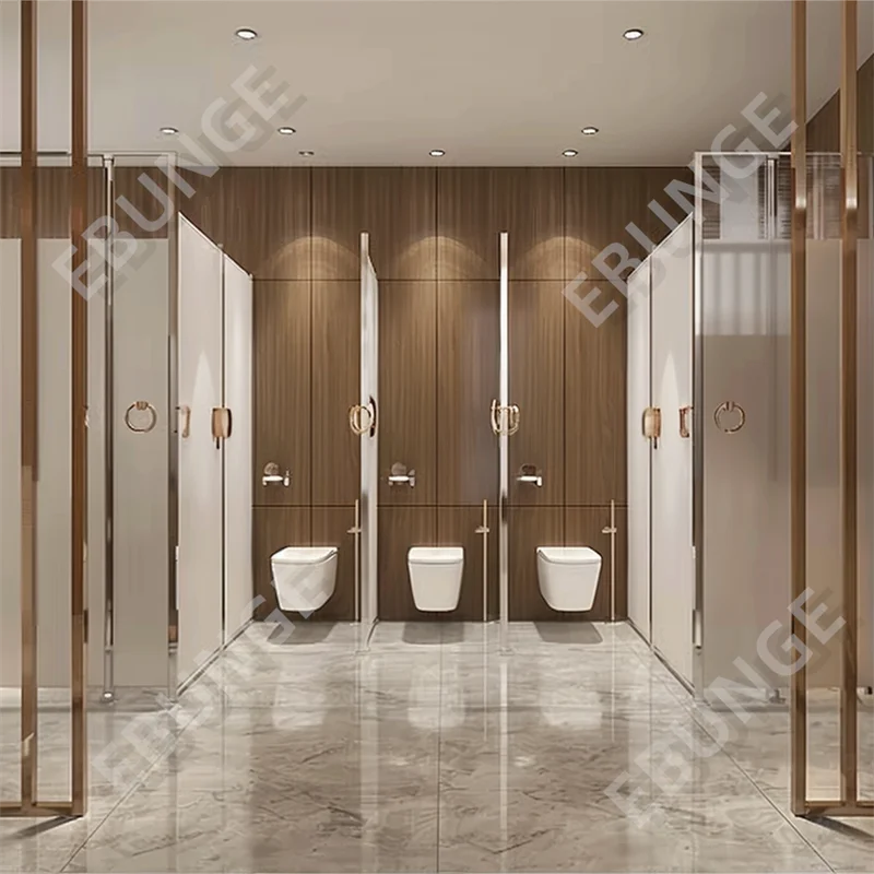 Toilet Cubicle Modular Wood Bathroom Partitions Toilet Phenolic Cubicle Compact Board