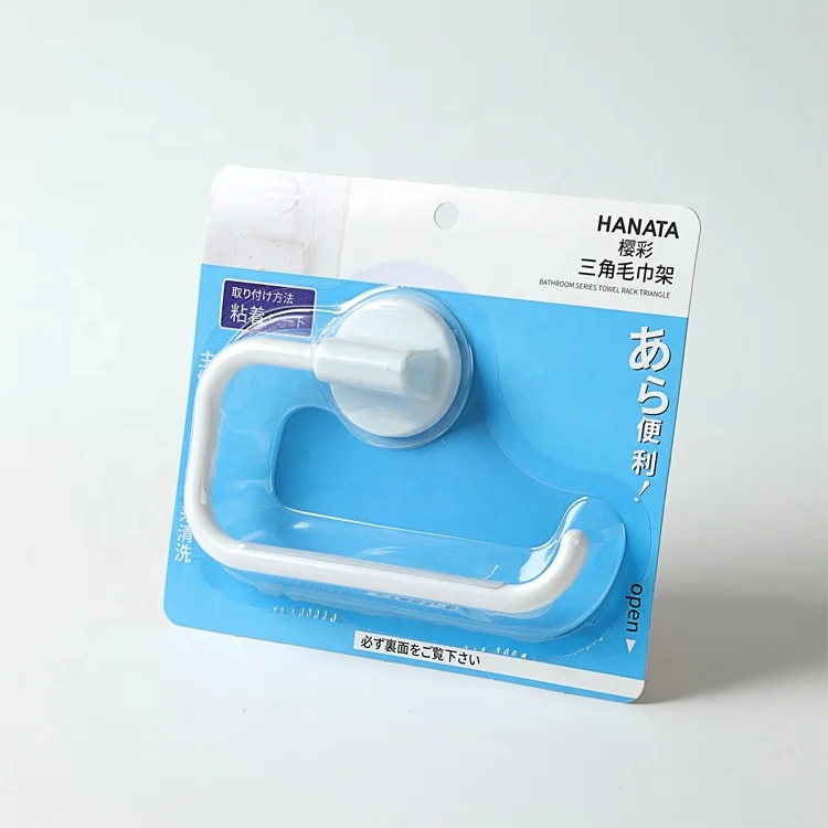 Storage Organizer Plastic Tissue Holder Self Adhesive Wall Mounted Hook Towel Rack Bathroom Toilet Accessories Paper Holder