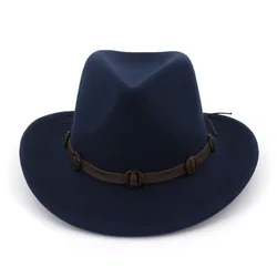 2022 High Quality Winter Hat Felt Cowboy Hats Mens Fedora Hats Wool Felt Wholesale New Design