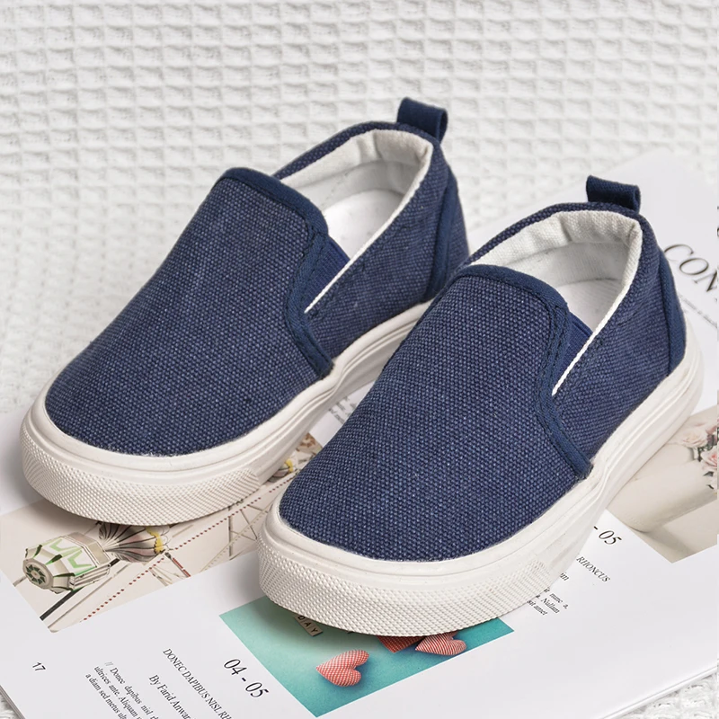 Wholesale customize kids  blank canvas sneaker children  good quality casual rubber shoes