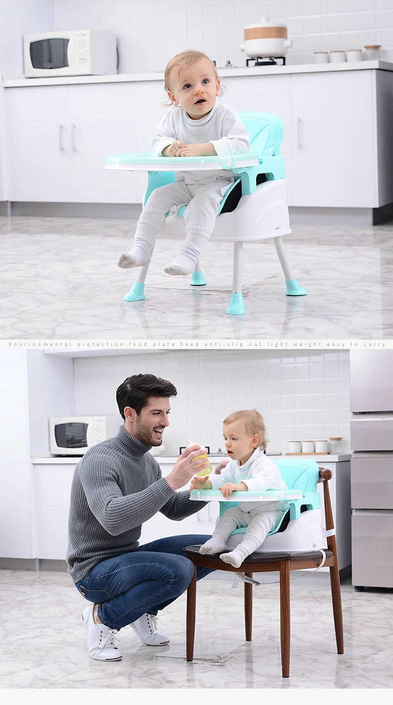 Removable Seat Four Modes Multifunction Anti-Rollover Highchair Baby Dinning Chair Kids Feeding Chair Baby High Chair