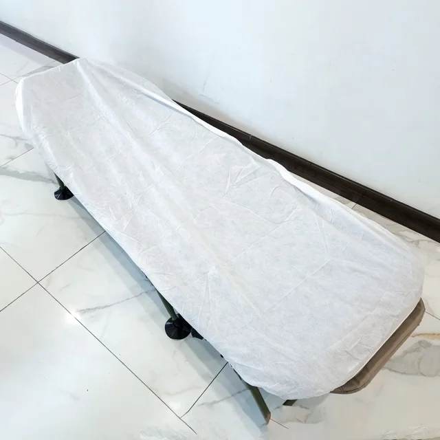 Waterproof disposable non woven bed cover with elastic for medical hospital