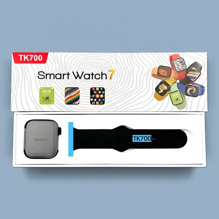 TK700 Smartwatch 1.71 Inch Screen Spin Button Smart Bracelet BT Call Square Edge Smart Watch