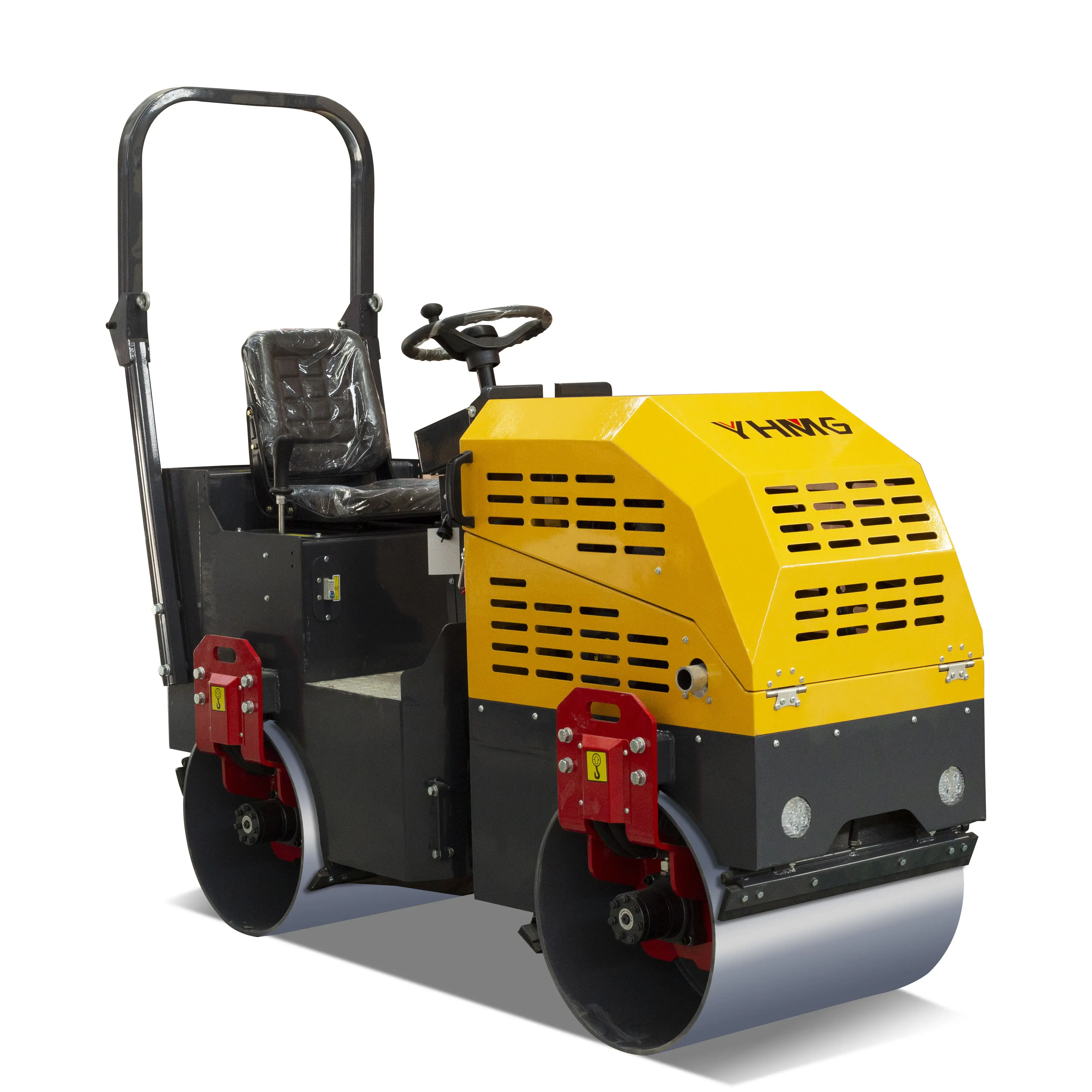 EPA standard small road roller has strong vibrating force and stepless speed change operation is simple, applicable to soil hard