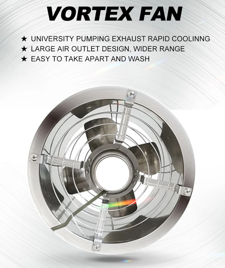 24 Inch Mechanical Industrial Blower Fan Duct Stainless Steel Metal High Speed Extractor Ventilation Exhaust Fan For Sales