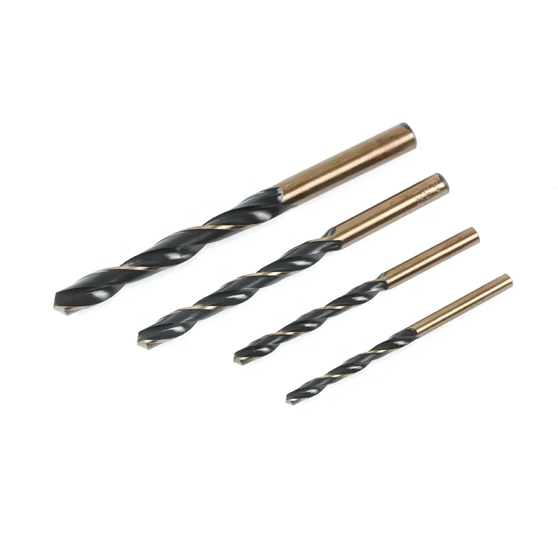 Din 338 HSS 4341 Cobalt Parallel Shank Double Colour Twist Drill Bits For Stainless Steel