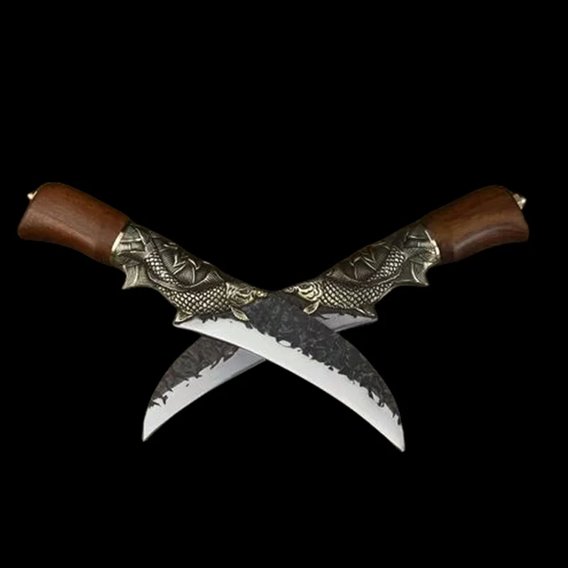 China Longquan Factory Forges Multi functional Kitchen Cooking Knives Stainless Steel Sharp Cutting Knives