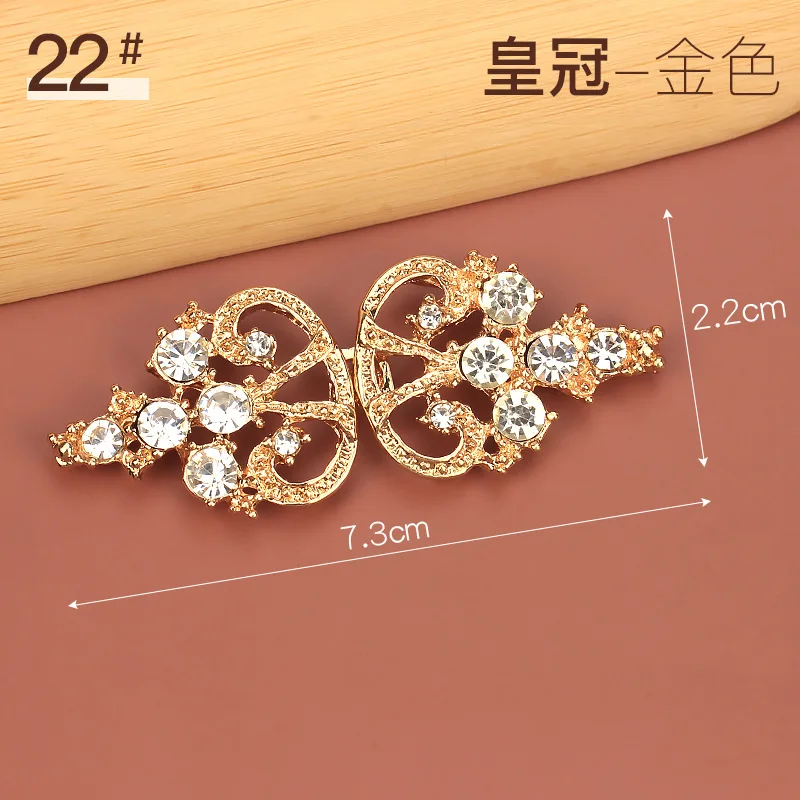 Wholesale Rhinestone Hook and Eye buckle Apparel Pair buckle Garment Buckle Accessories LSHK004