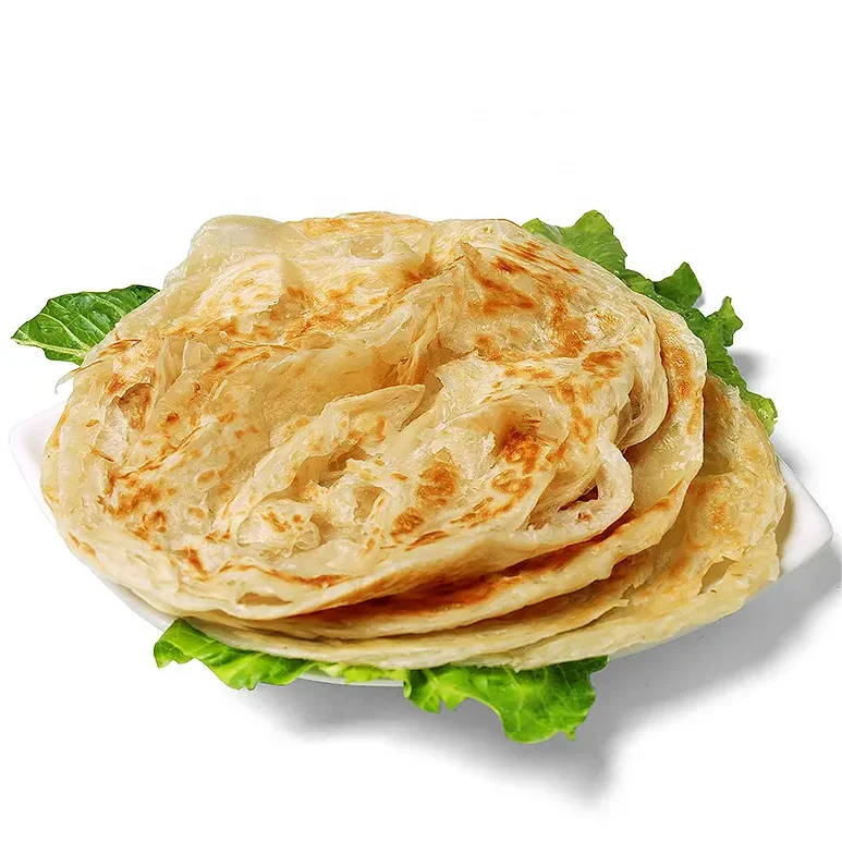 HACCP Certified Shredded Pancake Taiwan Style Hand Grasping Paratha Torn Wrap Cake