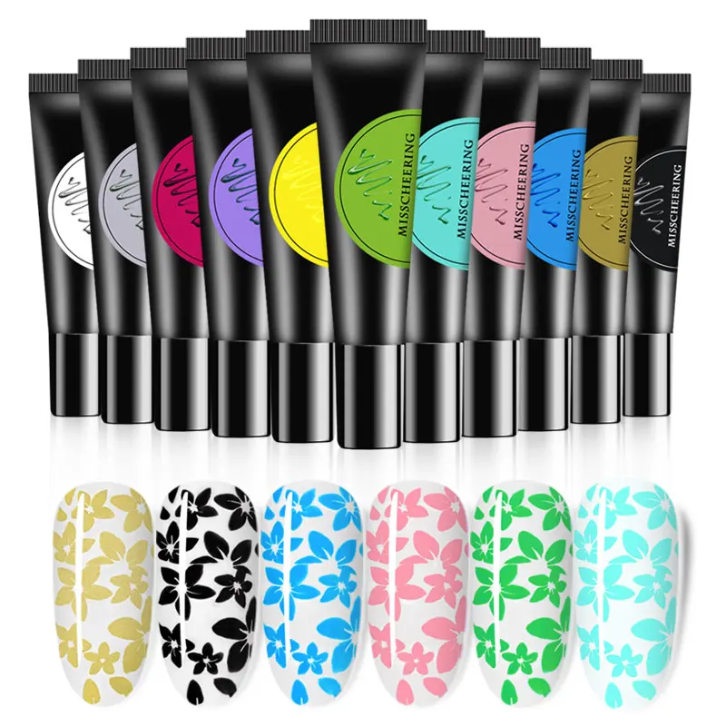 2022 Hot Sale Nail Polish Organic 12 Colors  8ML  Private Label  Oem Supplies Stamping Gel