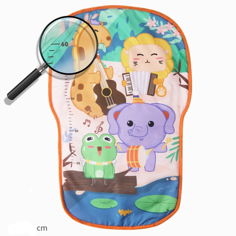 Comfortable Baby Skin-Friendly Colorful Animal Play Mat Baby Activity With Music Piano Game Toy For Newborn Baby