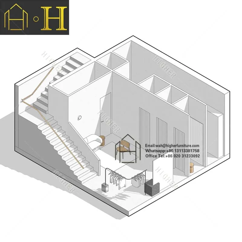 Хит продаж стеллаж для одежды мебель современный магазин оборудование магазина