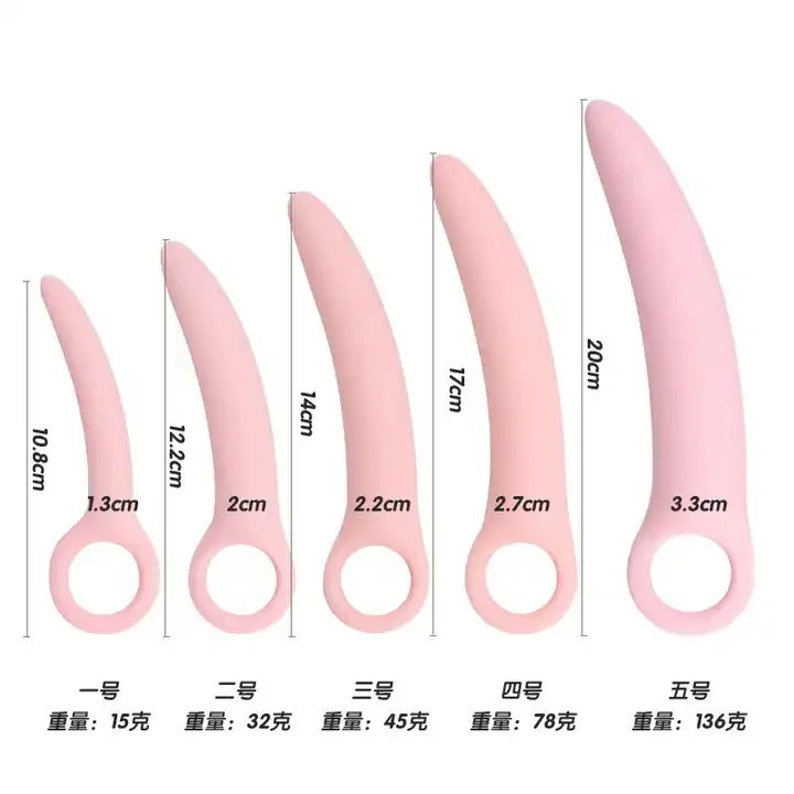 Super Soft Silicone Vaginal Anal Plug Dilator Anus Expand Set Dildo Comfort Gradual Prostate anal Dilation Sex Toys For couple