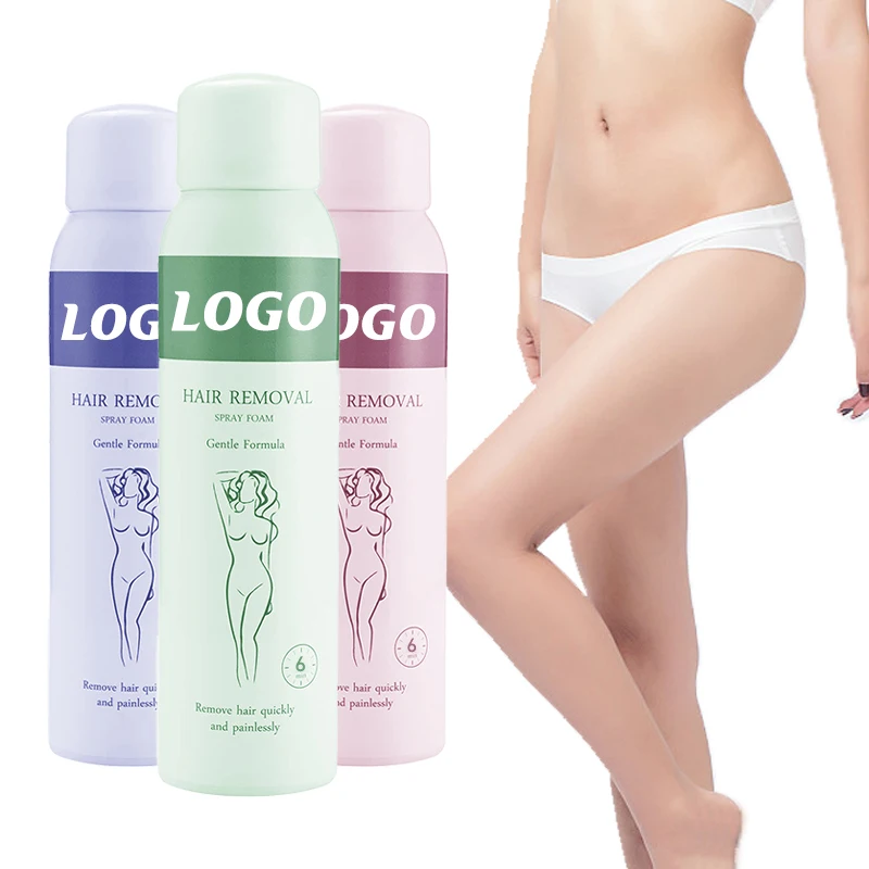 150ml wholesale moisturizing instant body chest hair removal spray