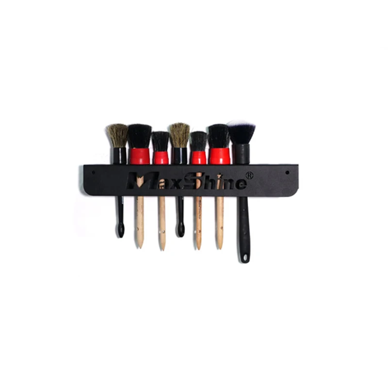 Maxshine customized car detailing wall mount holder steel brush holder rack