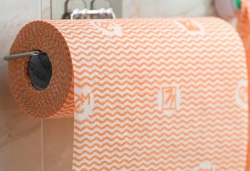 Thick bamboo fiber dish cloth Kitchen Lazy rag (1 roll)