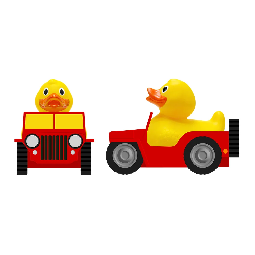 Hot Sale Promotion Gift Item Plastic PVC Phthalate Kids Safe Bath Toys Customized SUV Car Rubber Duck